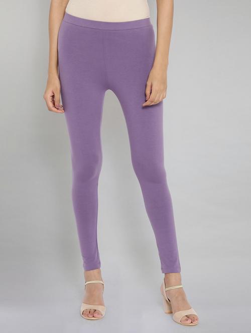 purple solid legging - 18205026 - Very Small Image - 1