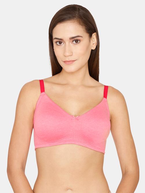 pink solid regular bra - 18205085 - Very Small Image - 1