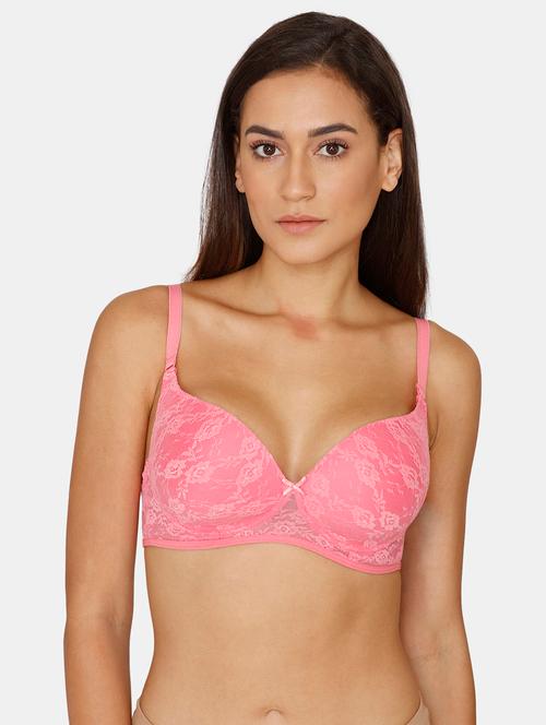 pink printed t-shirt bra - 18205125 - Very Small Image - 1
