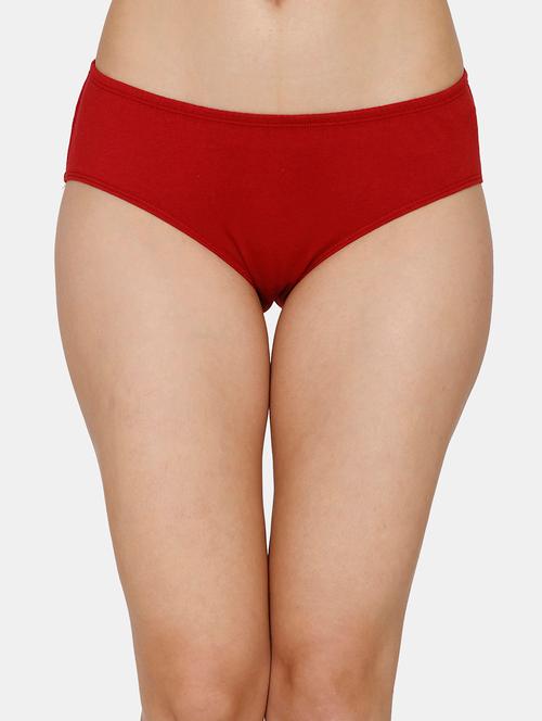 red solid hipster panty - 18205542 - Very Small Image - 1
