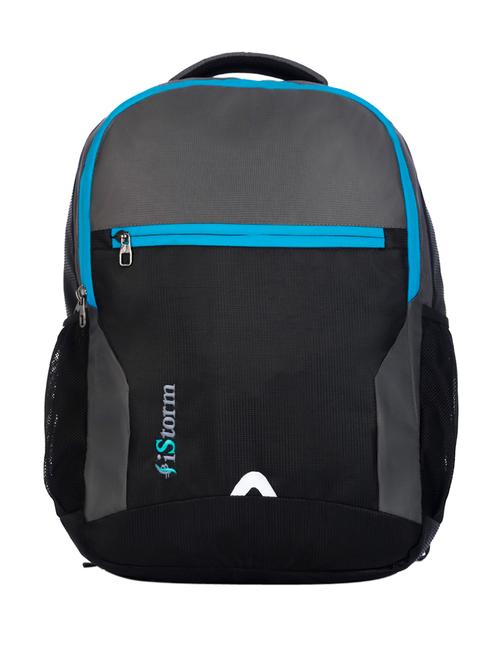 black & blue polyester backpack - 18205983 - Very Small Image - 1