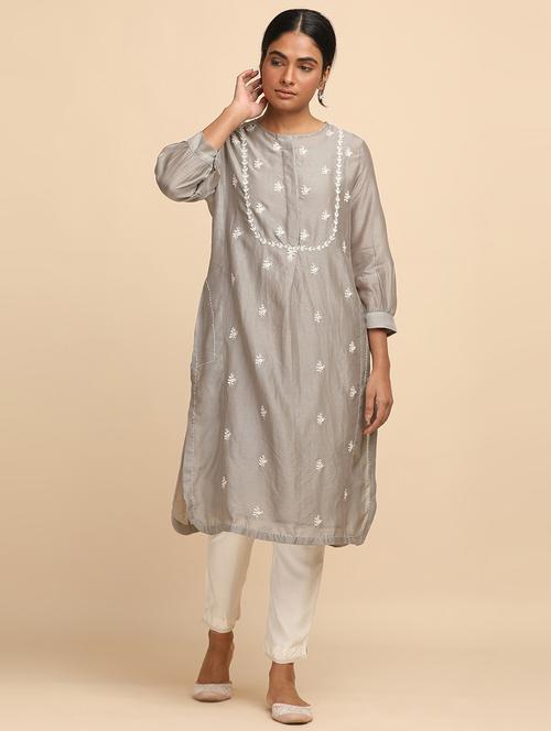 women's straight kurta - 18206753 - Very Small Image - 1