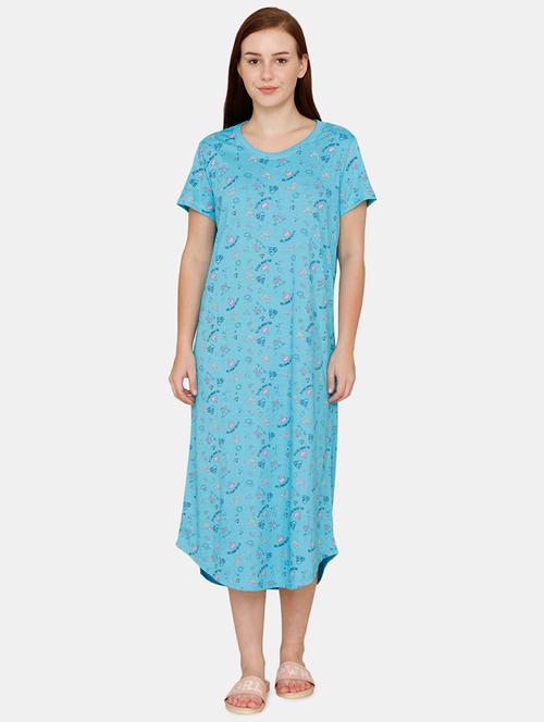 round neck printed sleepshirt - 18206929 - Very Small Image - 1