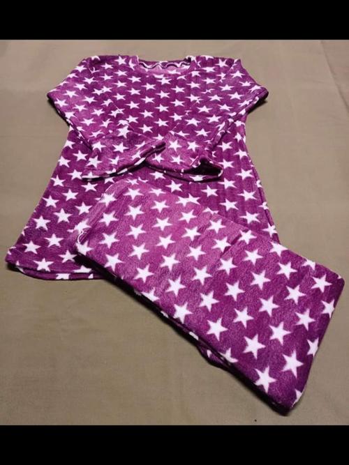 ladies night wear set purple color - 18206938 - Very Small Image - 1