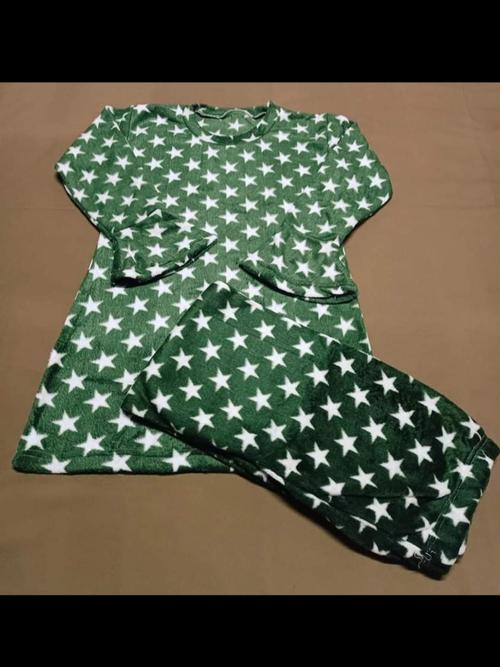 ladies night wear set green color - 18206947 - Very Small Image - 1