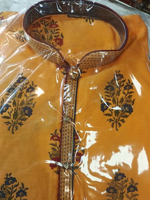 ethnic wear sets kurta pajama yellow - 18207182 - Very Small Image - 1