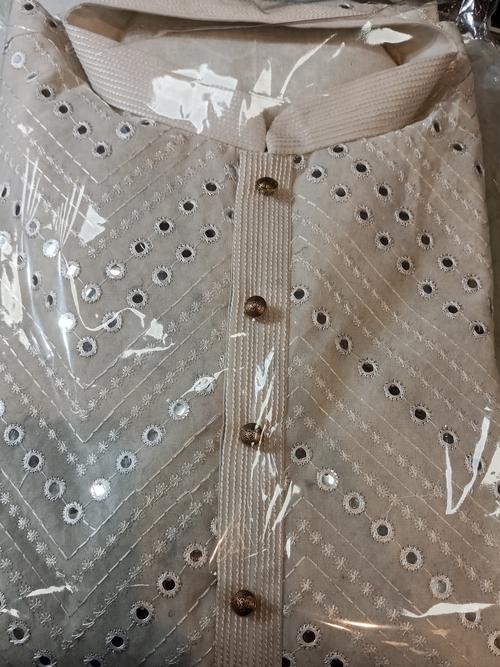 ethnic wear sets kurta pajama white - 18207183 - Very Small Image - 1