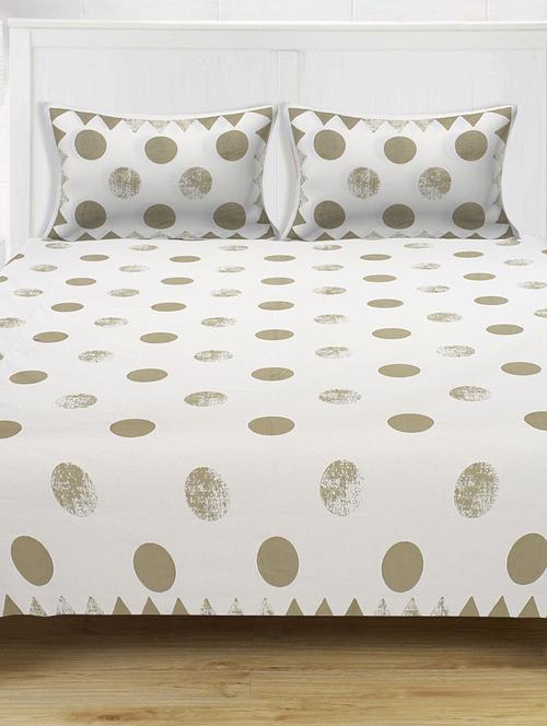 texstylers 100% cotton 108 inch x 108 inch jaipuri print super king size bedsheet with 2 pillow covers - 18207383 - Very Small Image - 1