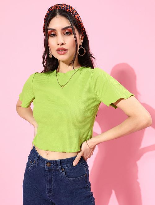 green solid regular top - 18207553 - Very Small Image - 1