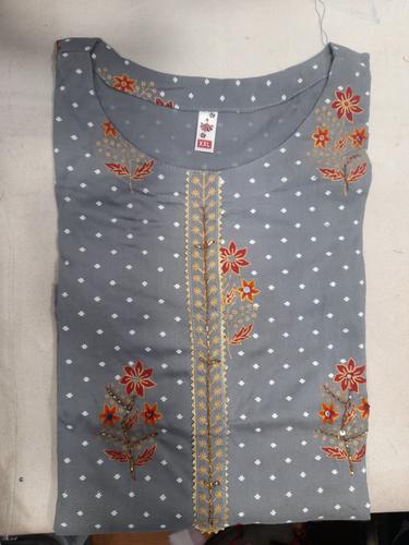 cotton kurta plazo - 18208010 - Very Small Image - 1