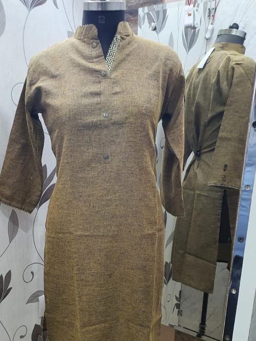 cotton handloom kurti - 18208139 - Very Small Image - 1