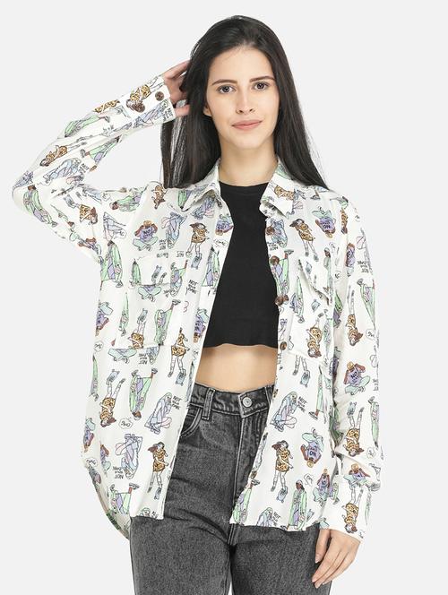 long sleeved printed shirt - 18208161 - Very Small Image - 1