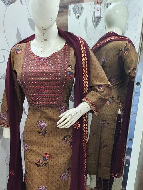 cotton suits with dupatta - 18208171 - Very Small Image - 1