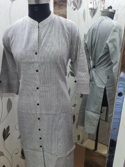 cotton handloom kurti - 18208176 - Very Small Image - 1