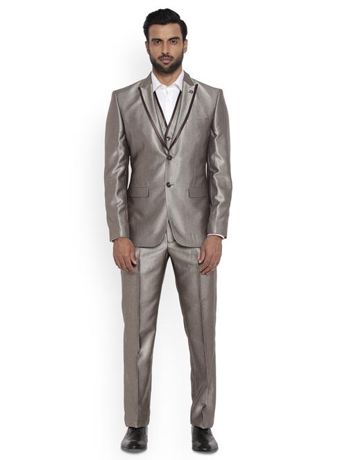 silver solid suit - 18208380 - Very Small Image - 1