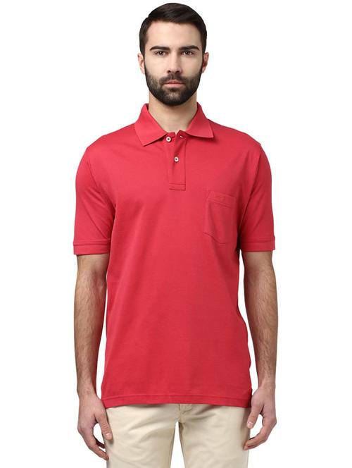 pink solid polo t-shirt - 18208592 - Very Small Image - 1