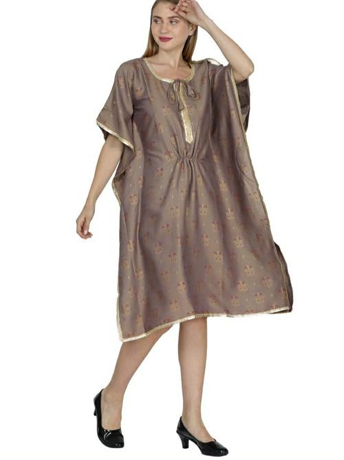 two tone riyon febric kaftan - 18208640 - Very Small Image - 1
