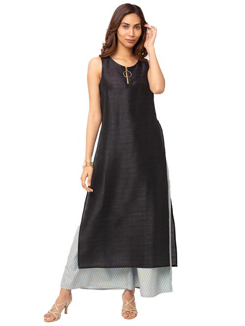 black solid shift dresses & tunic - 18209128 - Very Small Image - 1