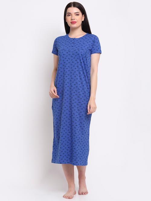 round neck printed sleepshirt - 18210259 - Very Small Image - 1
