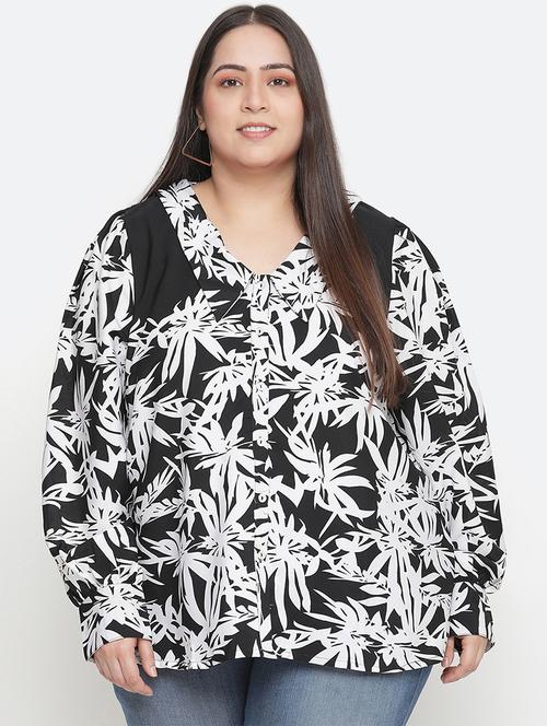 v-neck printed shirt - 18210706 - Very Small Image - 1