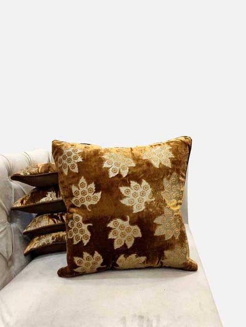 velvet embroidered cushion cover set of 5 - 18210874 - Very Small Image - 1