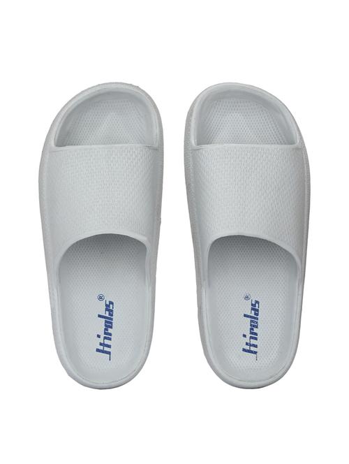 grey pu slip on slippers - 18210884 - Very Small Image - 1