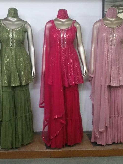 party wear sharara - 18210907 - Very Small Image - 1