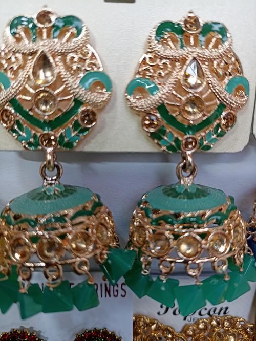 party wear earrings - 18210969 - Very Small Image - 1