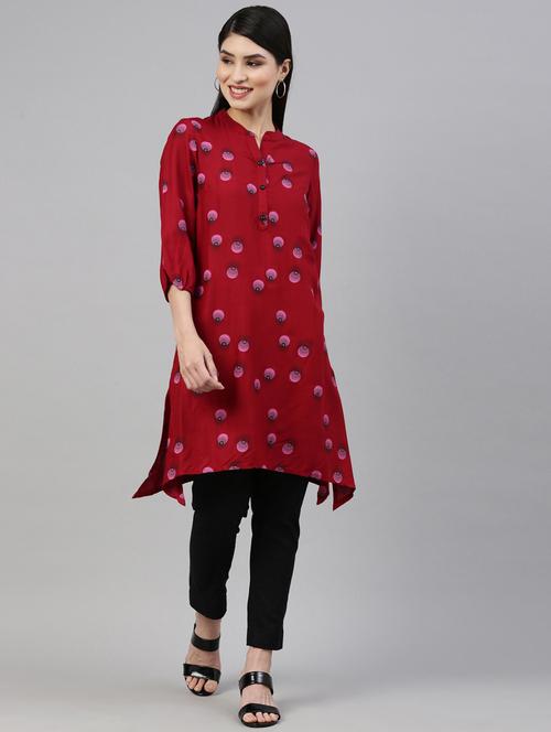 women's straight kurta - 18211092 - Very Small Image - 1