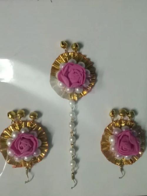 hair accessories flower jewellery multi color - 18211528 - Very Small Image - 1