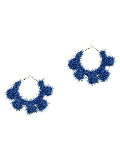 yellow wool hoop earring - 18211620 - Very Small Image - 1