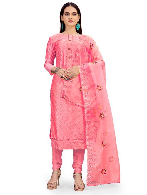 sequined unstitched suit set - 18211836 - Very Small Image - 1