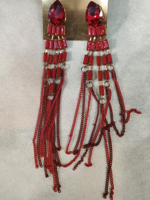 ladies earings - 18212039 - Very Small Image - 1
