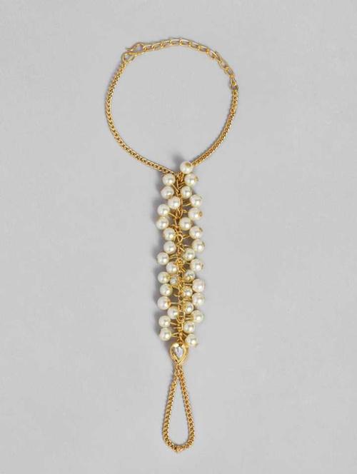 alloy pearl gold-plated ring bracelet - 18212162 - Very Small Image - 1