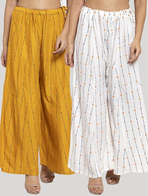 set of 2 printed palazzo - 18212517 - Very Small Image - 1