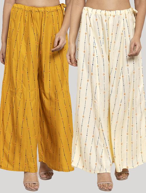 set of 2 printed palazzo - 18212518 - Very Small Image - 1
