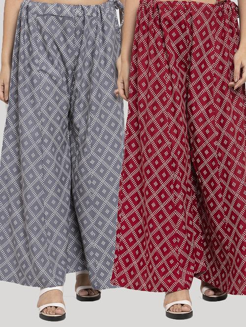 set of 2 printed palazzo - 18212525 - Very Small Image - 1