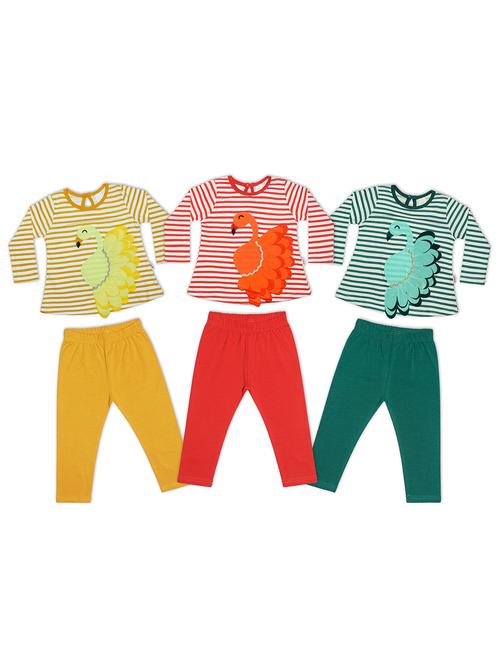 set of 3 pcs printed suit set - 18212574 - Very Small Image - 1