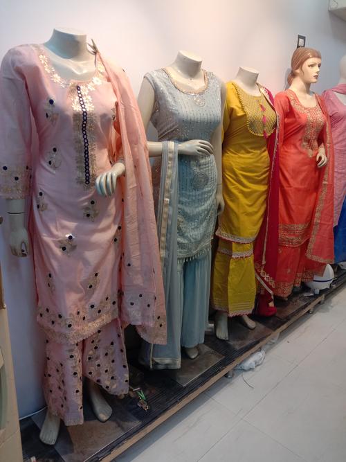 chanderi peach colour suit with dupatta - 18212652 - Very Small Image - 1