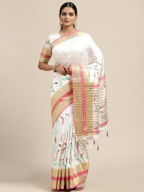 tie & dye woven saree - 18212854 - Very Small Image - 1