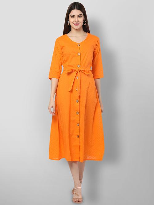 jacquard work fit & flare dress - 18213138 - Very Small Image - 1