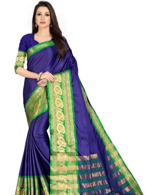 umanta women's pure silk fancy sarees with blouse piece - 18213943 - Very Small Image - 1