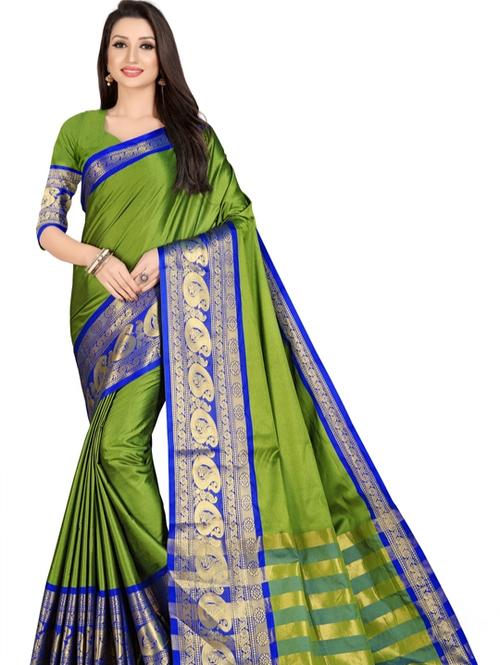 umanta women's pure silk fancy sarees with blouse piece - 18213945 - Very Small Image - 1