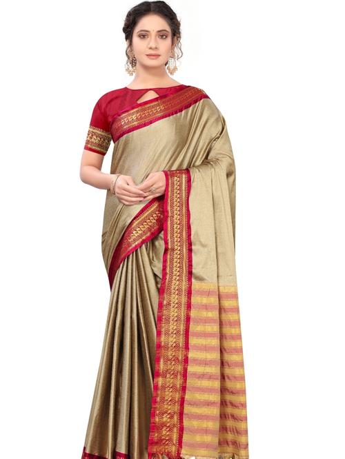 umanta women's pure silk fancy sarees with blouse piece - 18214099 - Very Small Image - 1