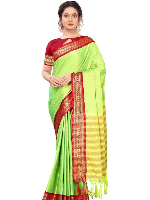 umanta women's pure silk fancy sarees with blouse piece - 18214102 - Very Small Image - 1
