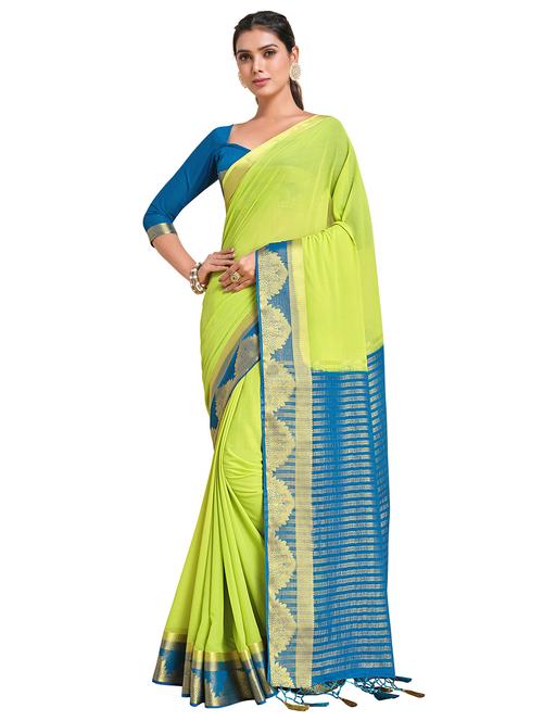 women's banarasi saree with blouse - 18214980 - Very Small Image - 1