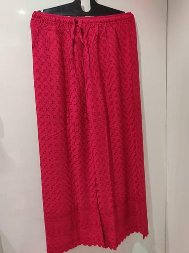 ladies palazzo malayi dori fabric red - 18215798 - Very Small Image - 1