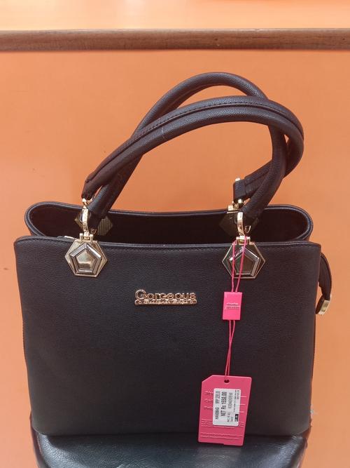 ladies handbag material pu leatherette black - 18216178 - Very Small Image - 1