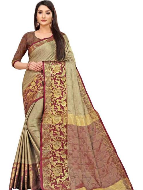 umanta women's pure silk fancy sarees with blouse piece - 18216226 - Very Small Image - 1