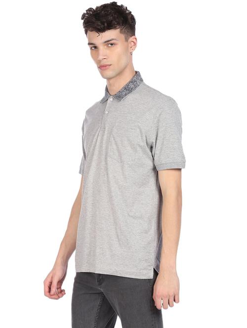 grey melange t-shirt - 18216699 - Very Small Image - 1